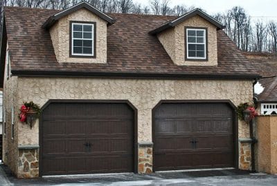 2 Car 2 Story Dormer Garage - Stucco Siding - A-Frame - With Dormers