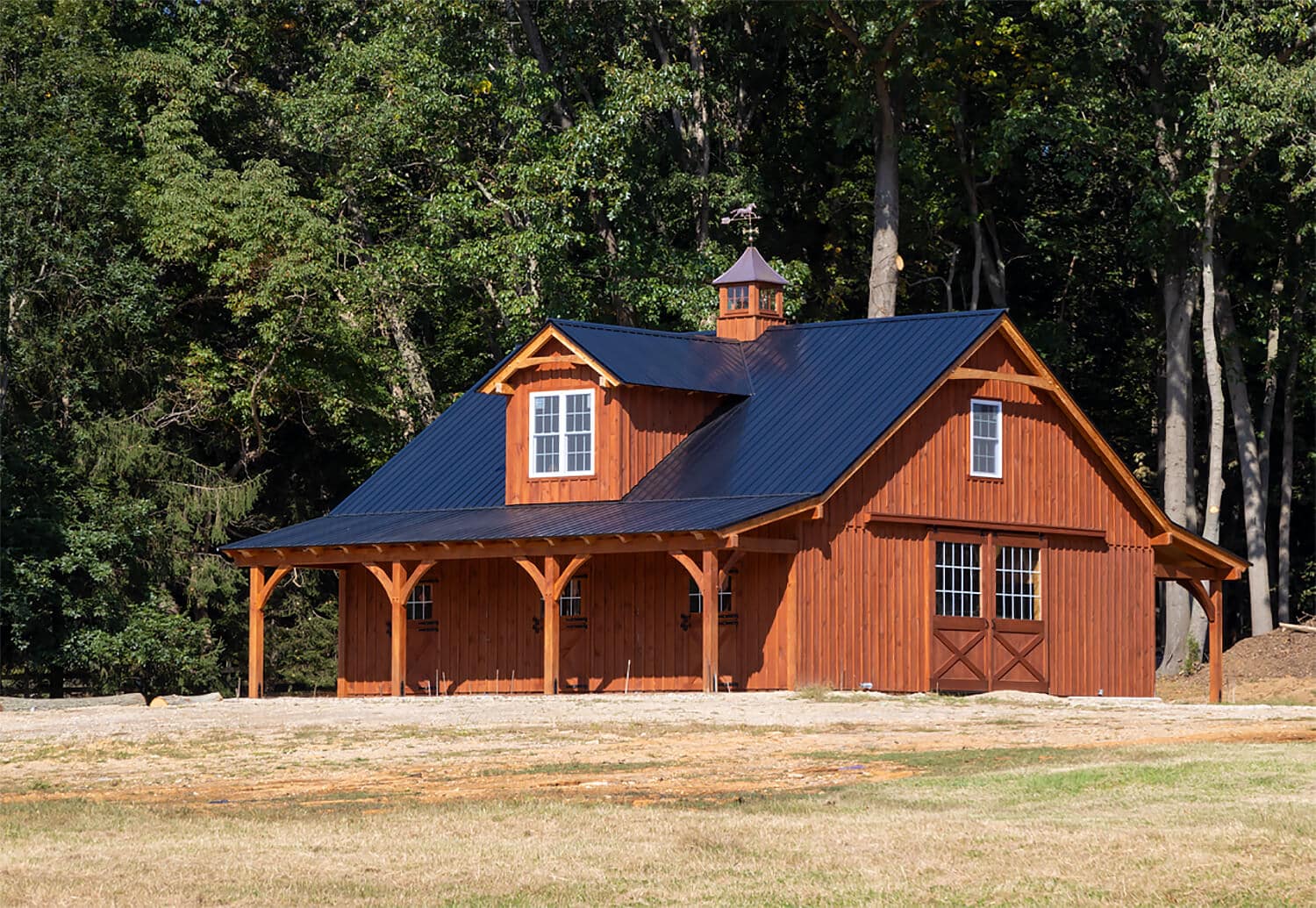 Timber Frame Modular Horse Barn