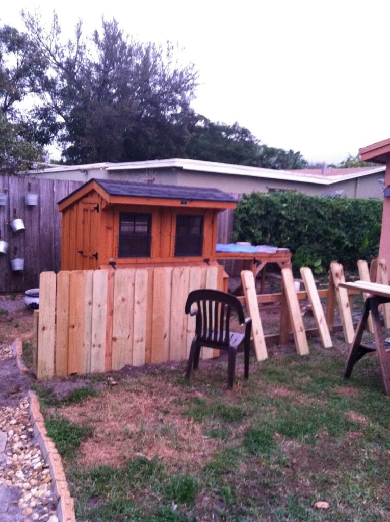 Fence during construction