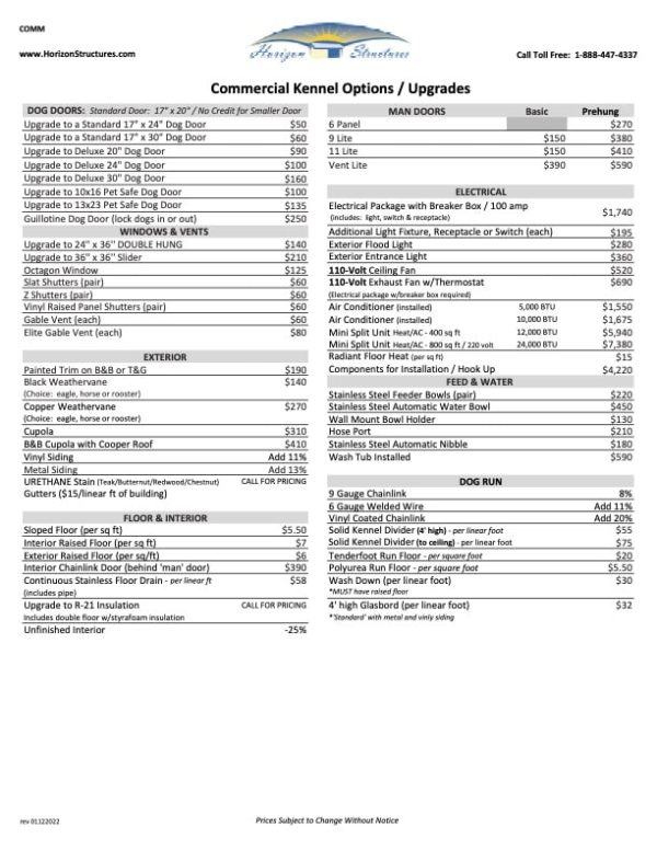 Thank You For Downloading Our Digital Commercial Kennels Catalog