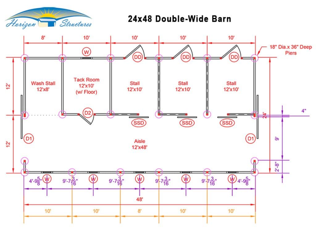 double wide barn