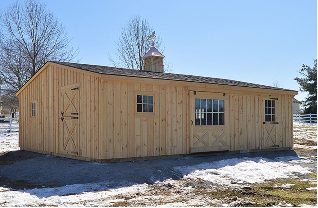 double wide barn