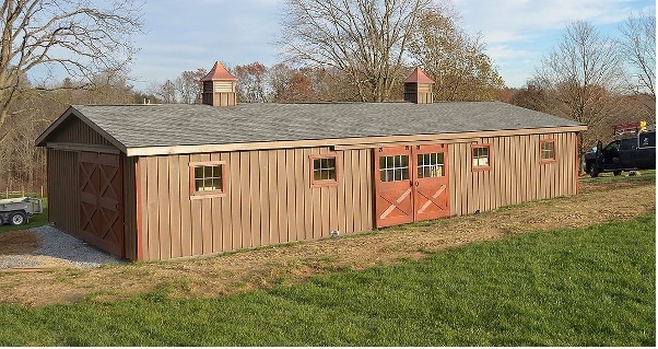 double wide barn exterior