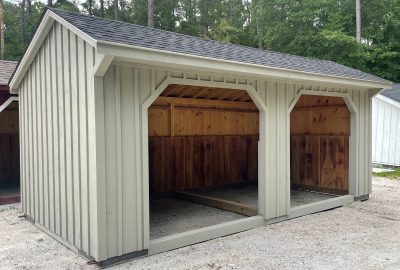 10×20 Run-In Shed – $6,785 – Charcoal Shingles- LOCATED IN SC!