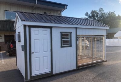 8×16 Two-Box Kennel – $19,745 – Bronze Metal Roof