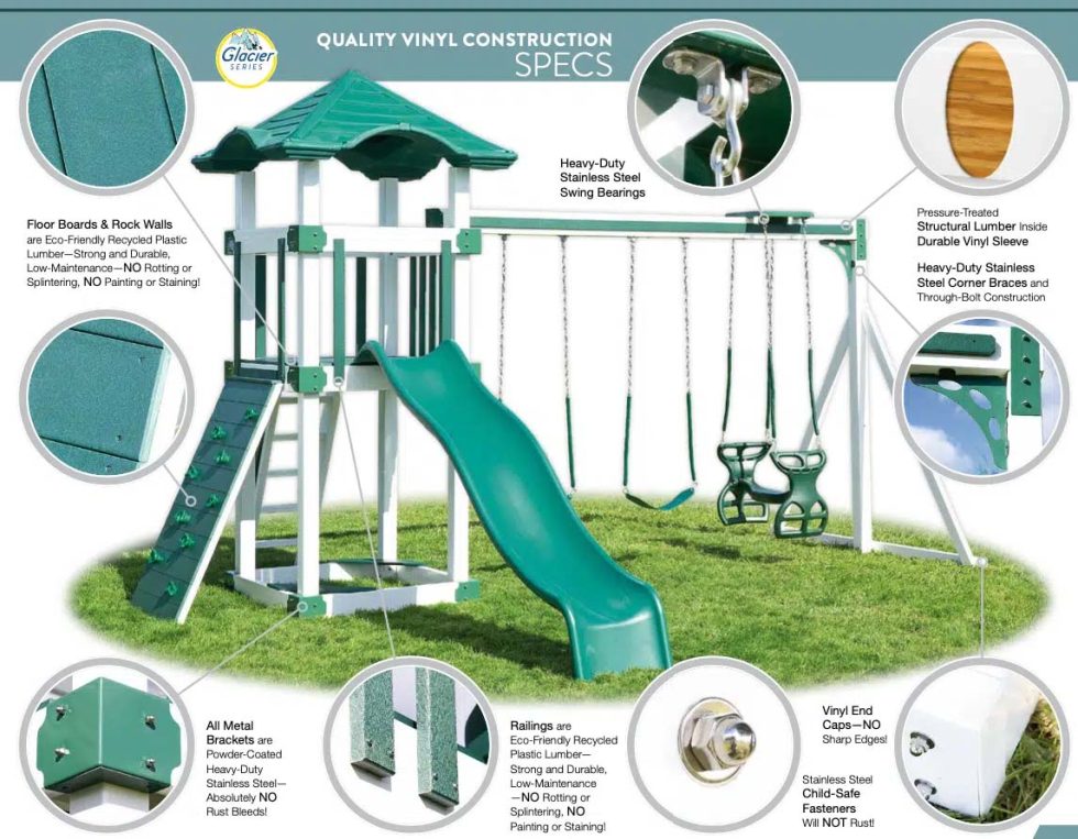 Swing Kingdom Vinyl Play Sets, Swing Sets, & Playhouses Horizon