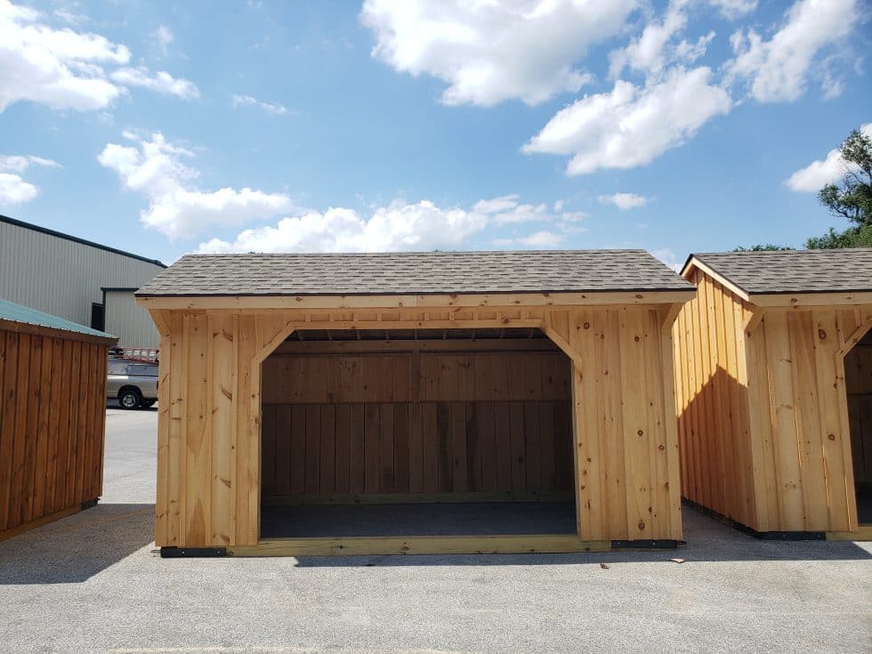 10x16 Run-In Shed - Weatherwood Shingles - Image 2