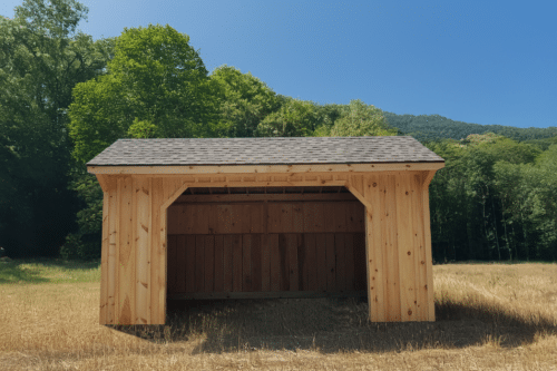 10x16 Run-In Shed - Weatherwood Shingles