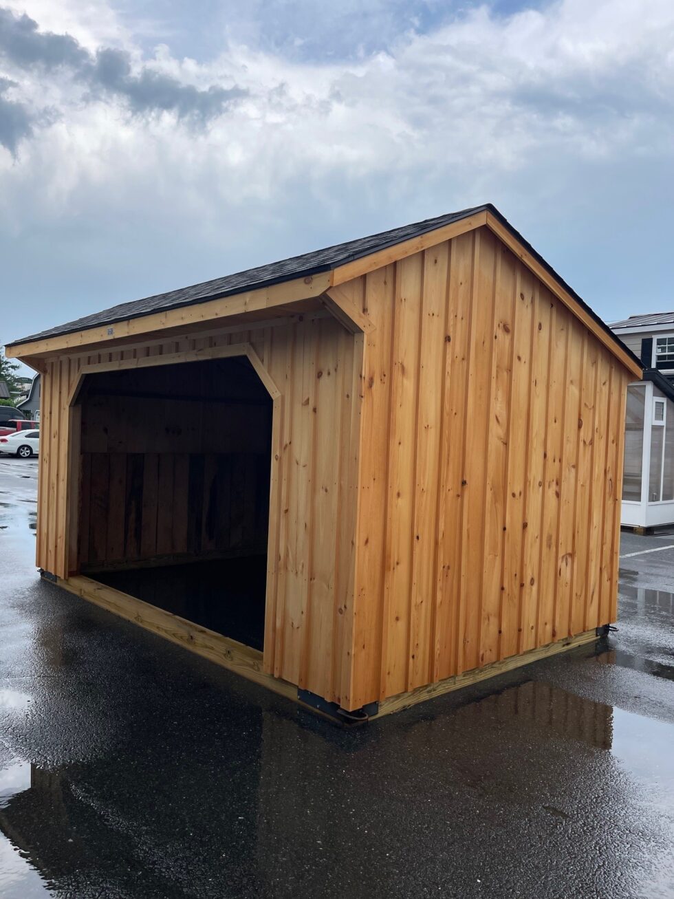 10x16 Run-In Shed - Weatherwood Shingles - Image 3