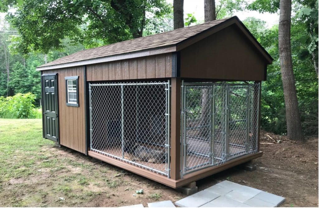 dog kennel with outside run