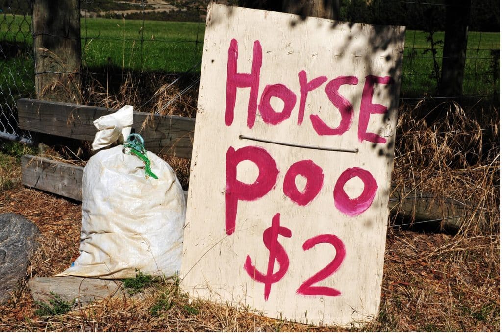 horse poo sign