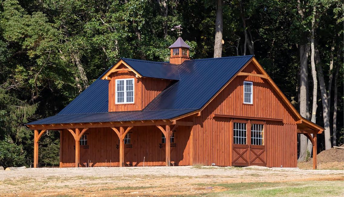 timber frame horse barn