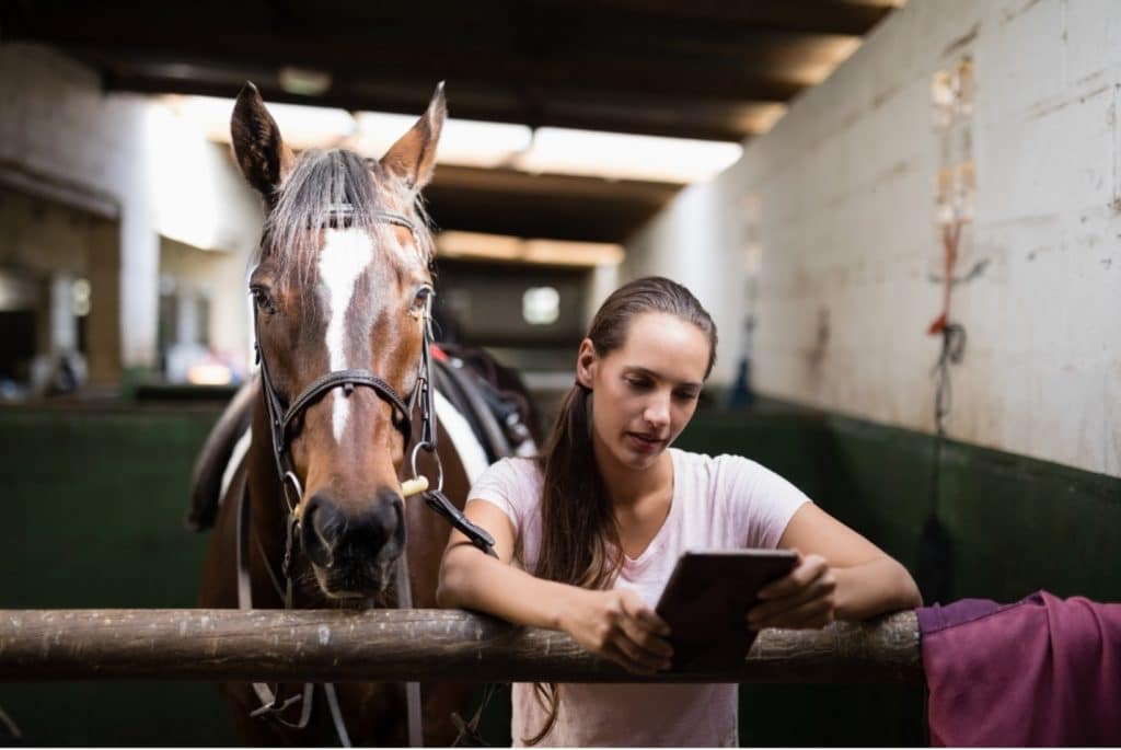 woman with horse