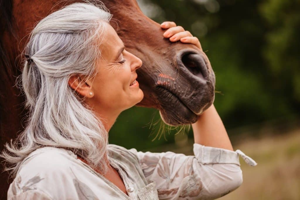 woman with horse