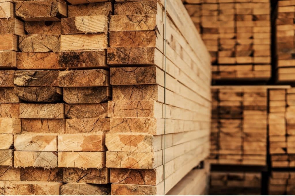 lumber piles
