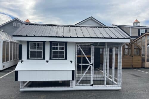 6x12 Quaker Combo - Black Metal Roof