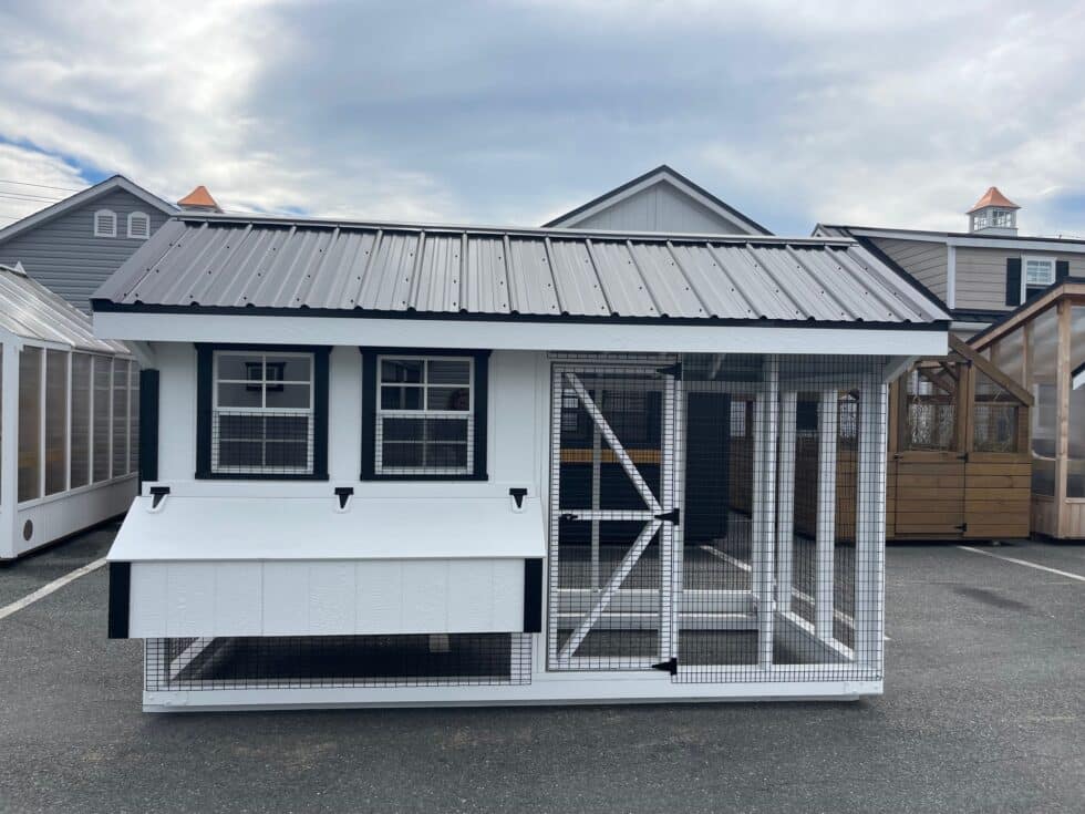 6x12 Quaker Combo - Black Metal Roof
