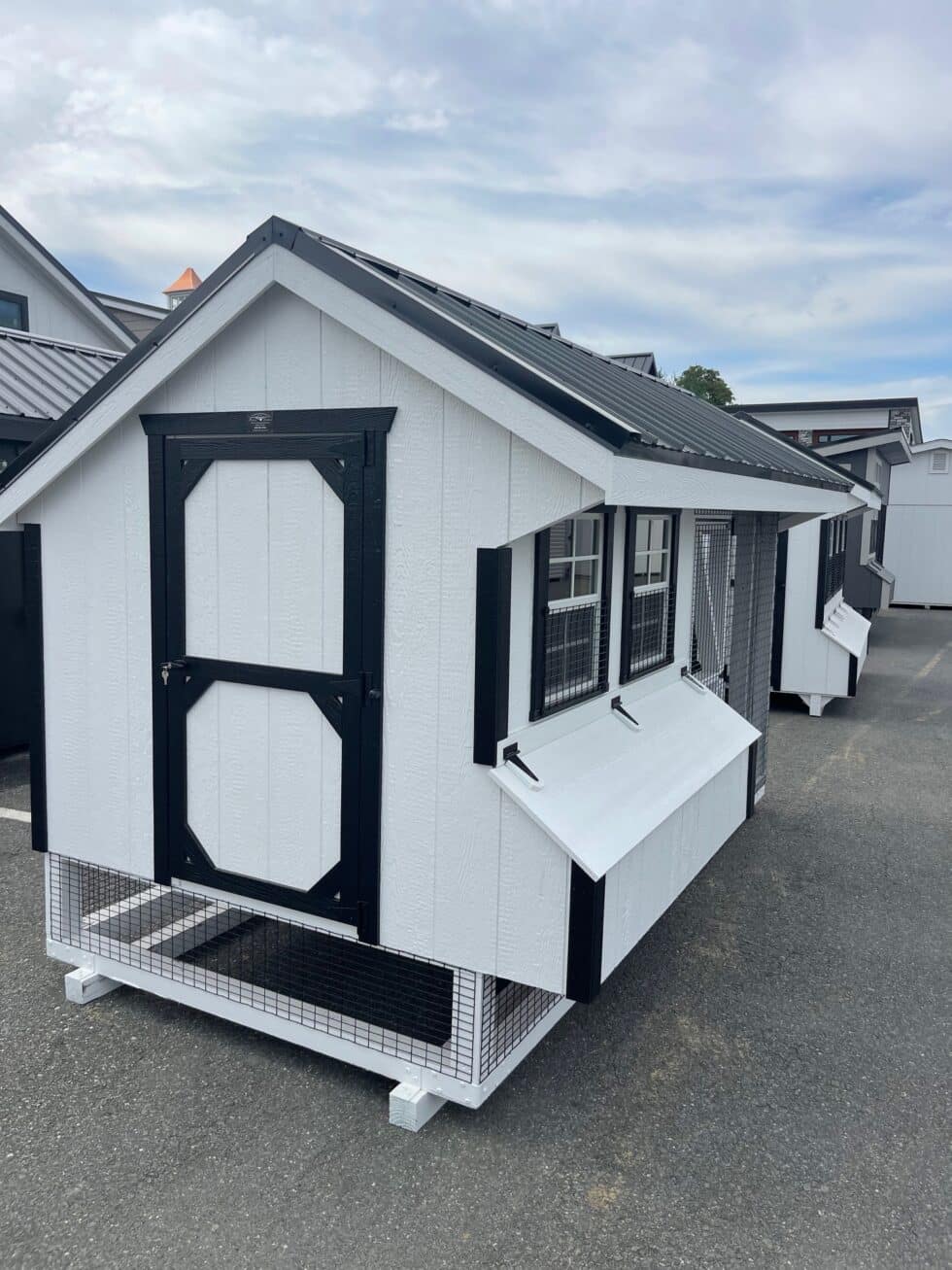 6x12 Quaker Combo - Black Metal Roof - Image 2