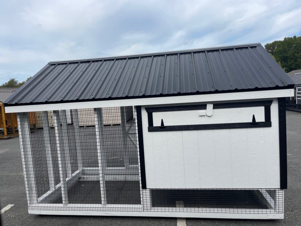 6x12 Quaker Combo - Black Metal Roof - Image 4