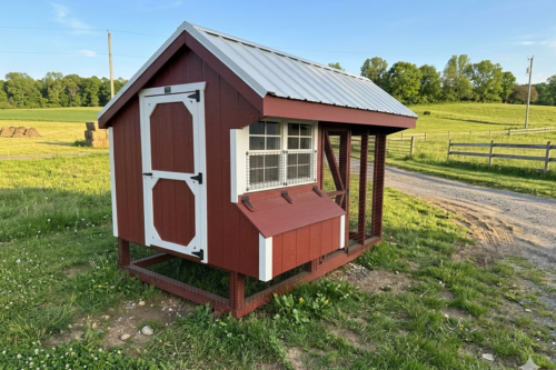 6x10 Quaker Combo - White Metal Roof - Located in Atglen, PA