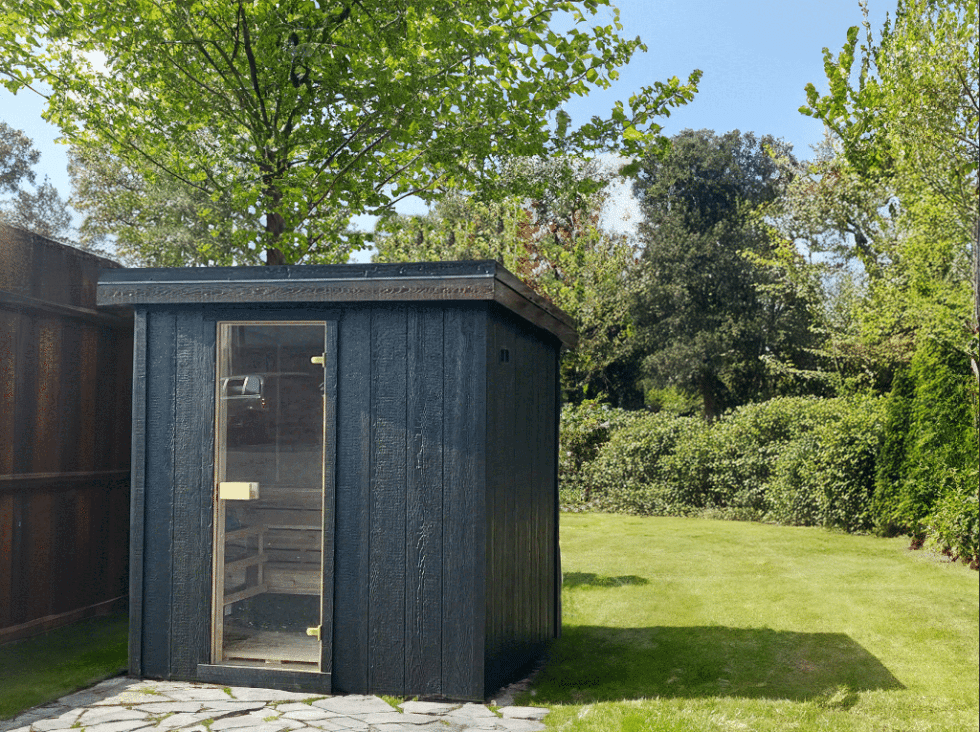 5’-6’’ x 6’-6’’ Wood Sauna - Image 2