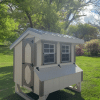 4x6 Quaker Coop - Clay Metal Roof