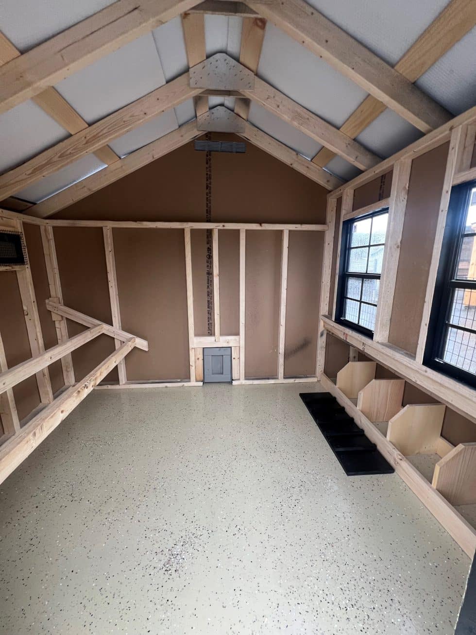 7x12 Quaker Combo - Black Metal Roof - Image 2