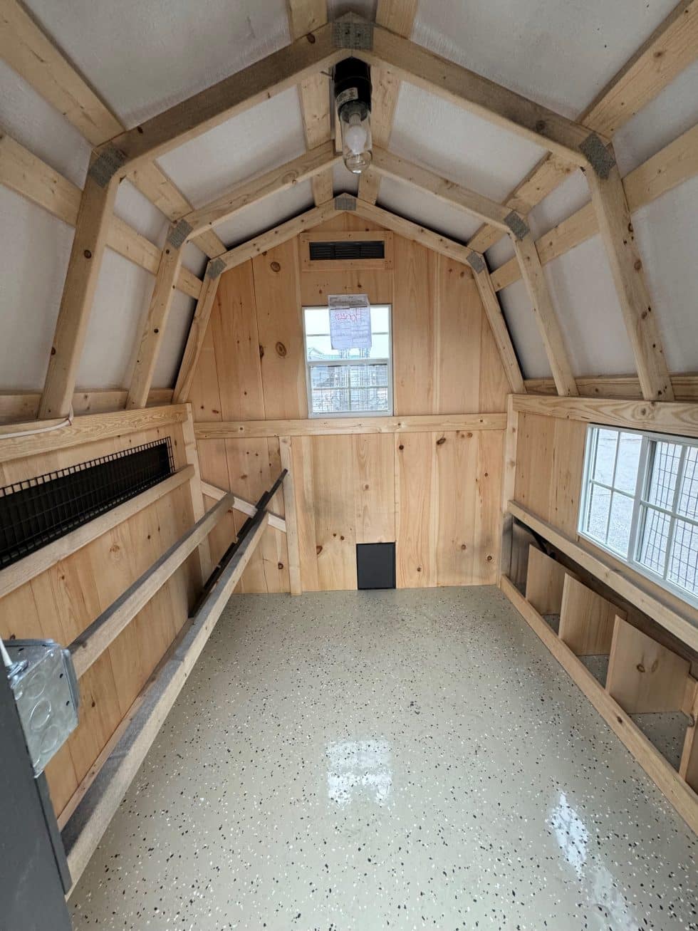 6x6 Dutch Coop - Black Metal Roof - Image 3