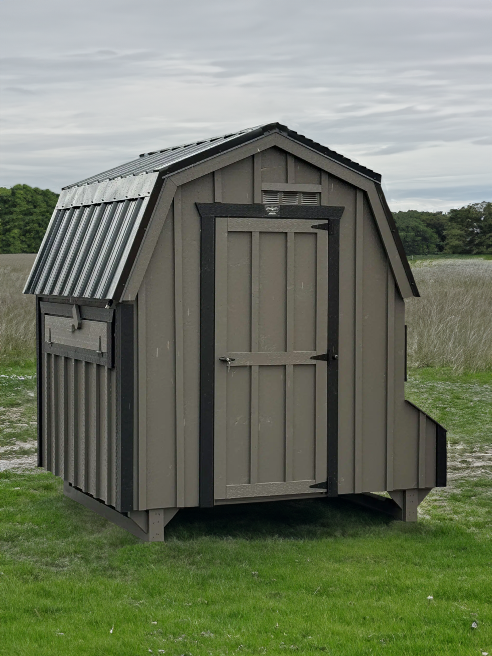 6x6 Dutch Coop - Black Metal Roof - Image 2