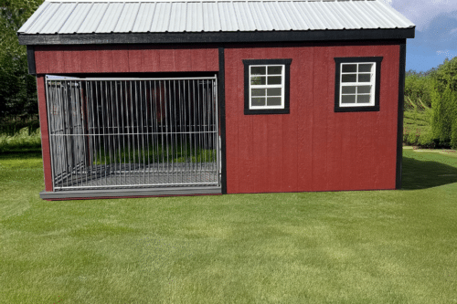 8x16 Double Kennel with Aluminum Fronts - Located in Atglen PA!
