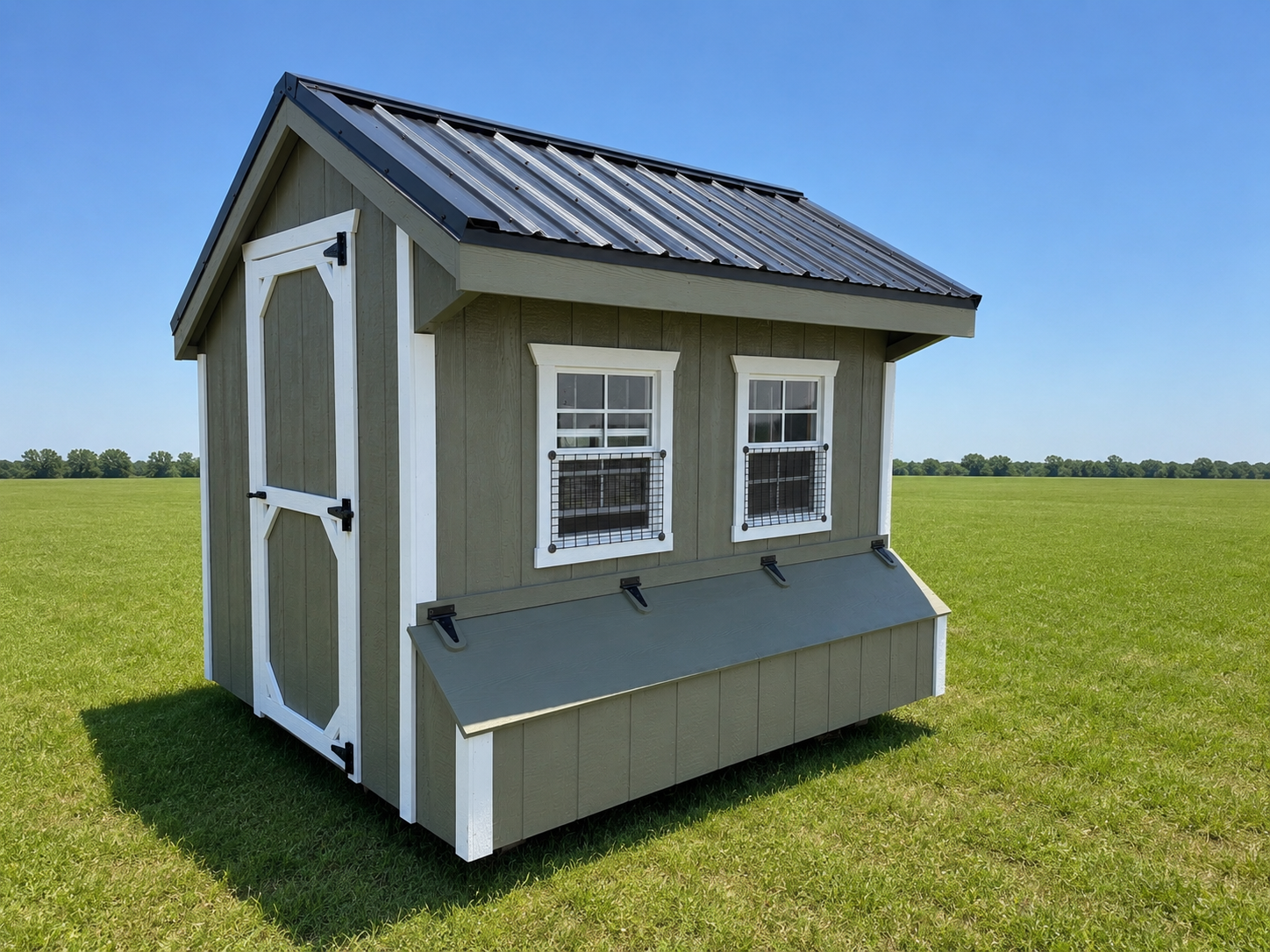 6x8 Quaker - Black Metal Roof - Located in Atglen, PA ! - Image 2