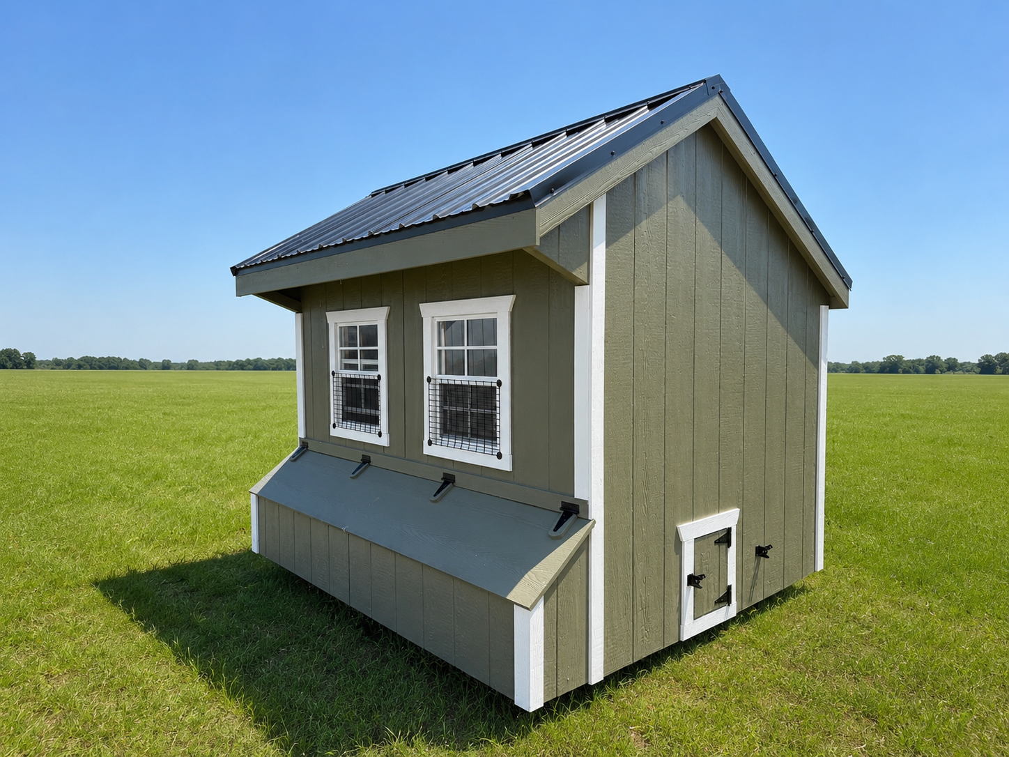 6x8 Quaker - Black Metal Roof - Located in Atglen, PA ! - Image 3