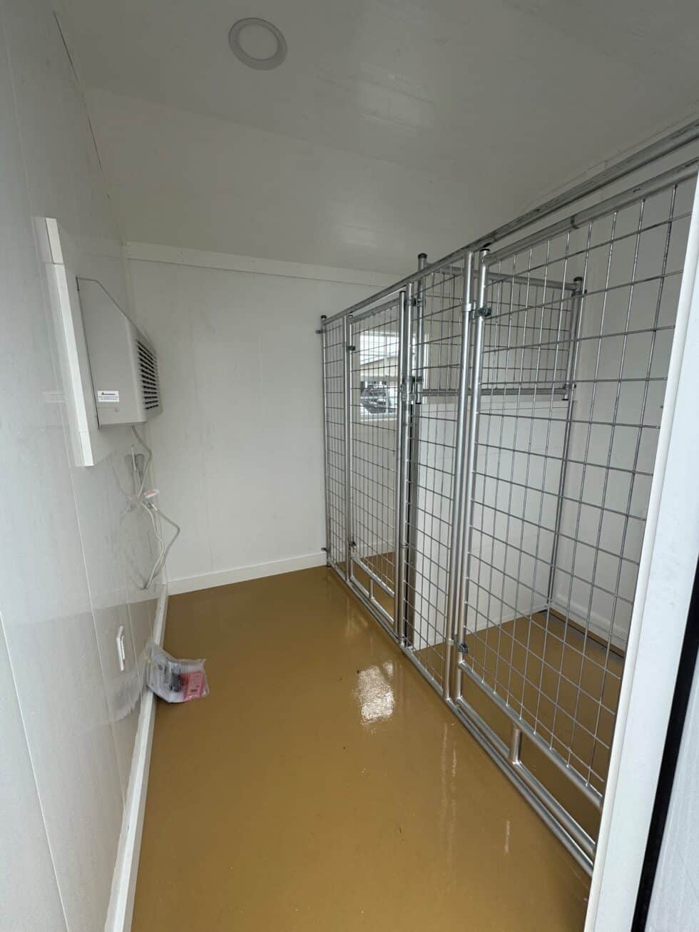 8x16 Two Box Kennel - Metal Roof - Image 2
