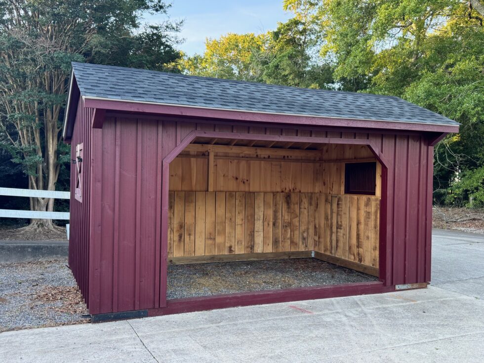 10×16 Run-In Shed – Charcoal Shingles – Located in Greenwood, SC!