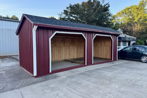 10×24 Run-In Shed – Pewter Gray Shingles – Located in Greenwood, SC!