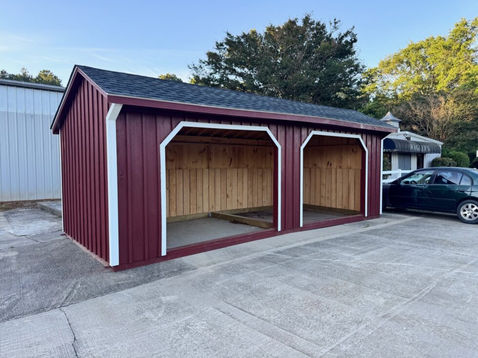 10×24 Run-In Shed – Pewter Gray Shingles – Located in Greenwood, SC!