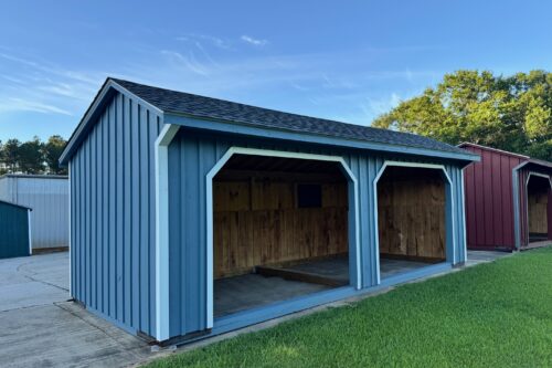 10×24 Run-In Shed – Fox Hollow Gray Shingles – Located in Greenwood, SC!