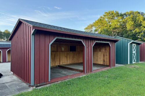 12×24 Run-In Shed – Pewter Gray Shingles – Located in Greenwood, SC!
