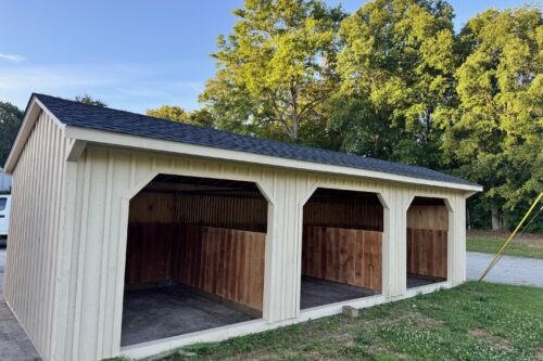 12×30 Run-In Shed – Charcoal Shingles – Located in Greenwood, SC!