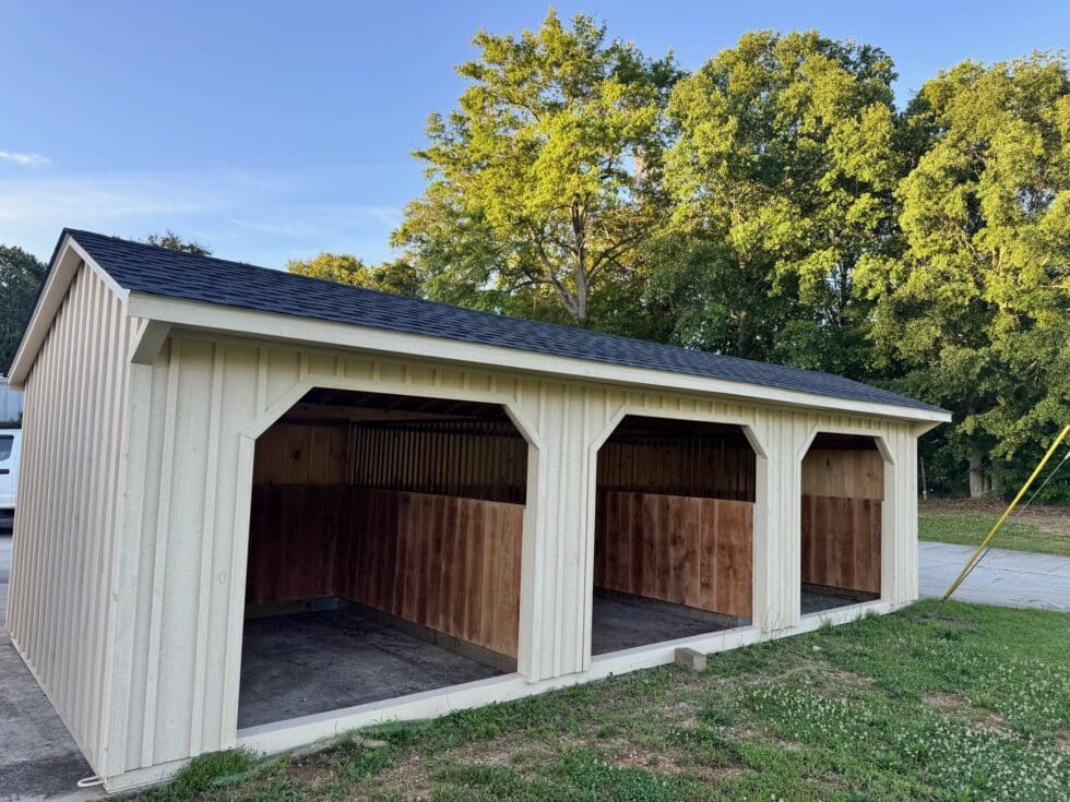 12×30 Run-In Shed – Charcoal Shingles – Located in Greenwood, SC!