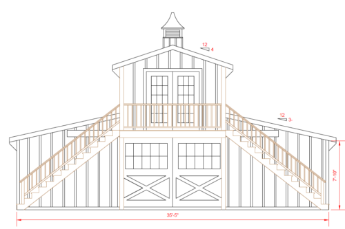 36x24 Equine Affair Monitor Barn - Located in Springfield, MA