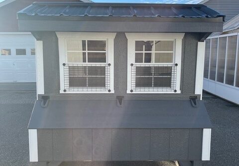 4x6 Quaker Coop - Black Metal Roof - Located in Mooresville, NC