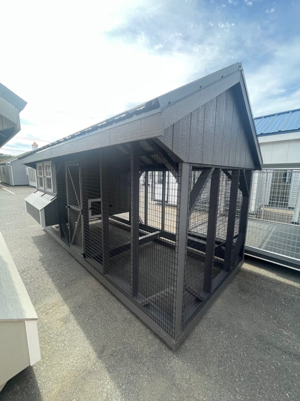 7x16 Quaker Combo - Black Metal Roof - Image 2