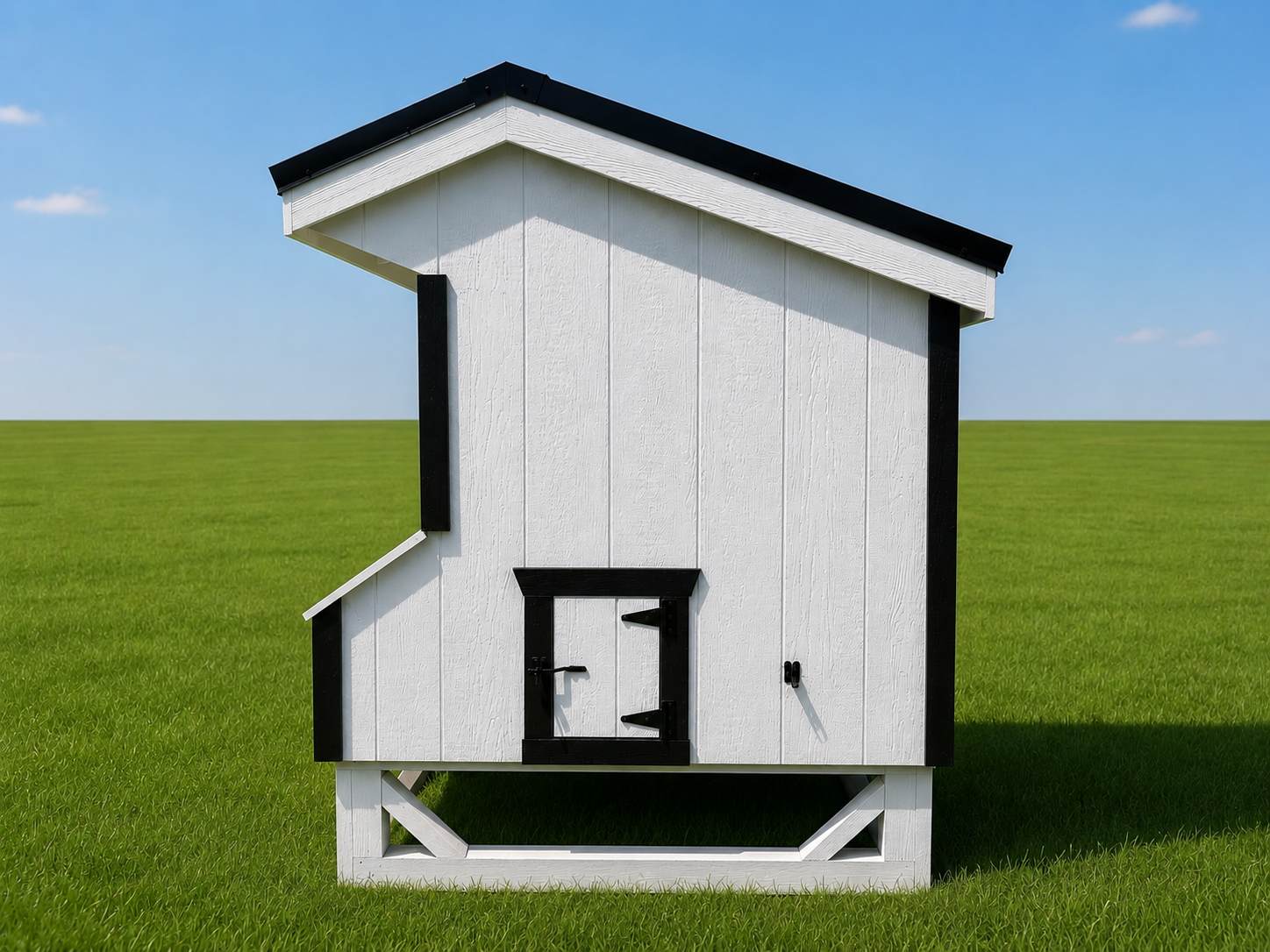 4x6 Quaker Coop - Black Metal Roof - Located in Atglen, PA! - Image 4