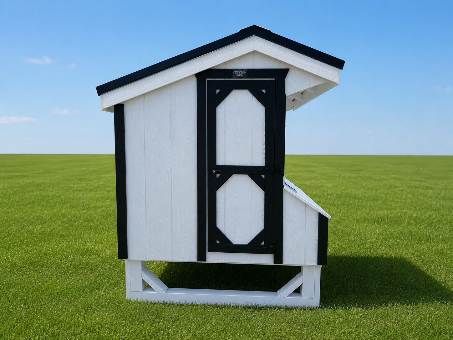 4x6 Quaker Coop - Black Metal Roof - Located in Atglen, PA! - Image 2