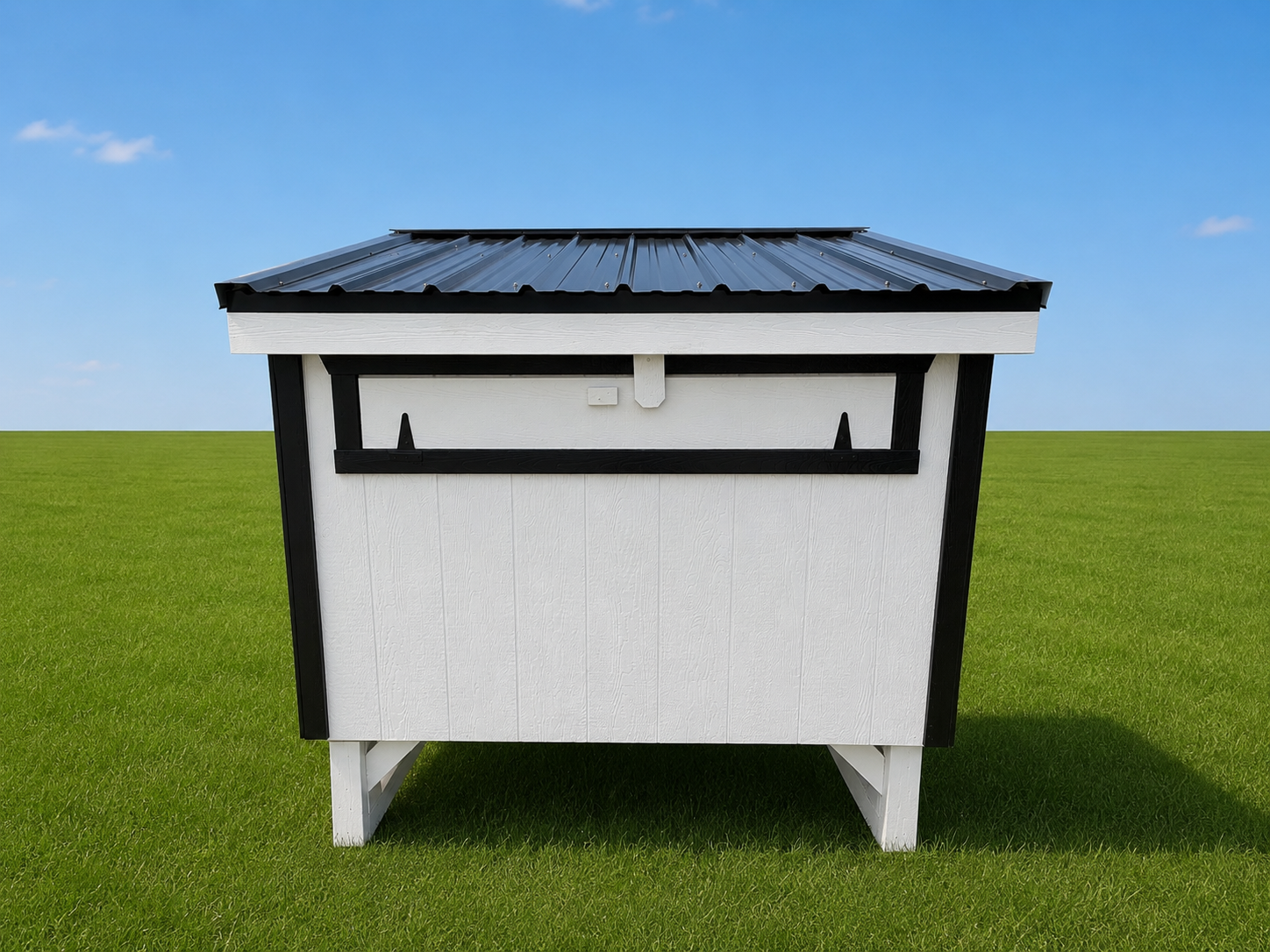 4x6 Quaker Coop - Black Metal Roof - Located in Atglen, PA! - Image 3