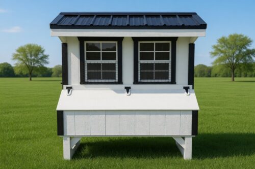 4x6 Quaker Coop - Black Metal Roof - Located in Atglen, PA!