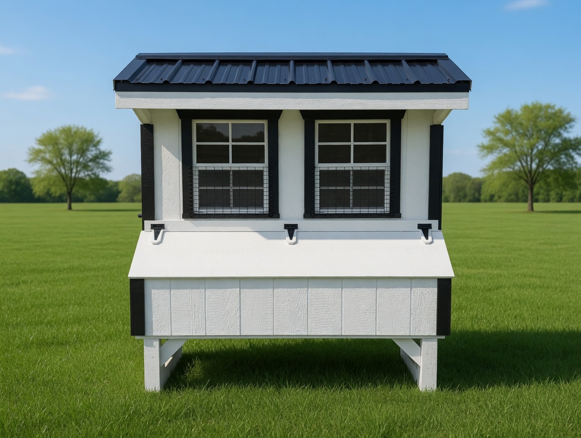 4x6 Quaker Coop - Black Metal Roof - Located in Atglen, PA!