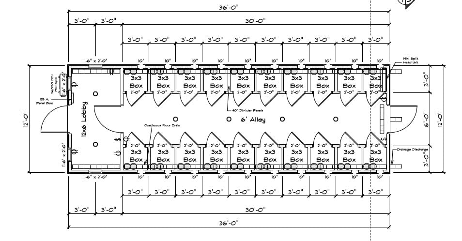 *USED* 12x36 20-Box Kennel - White Metal Roof - Located in Knoxville, TN - Image 7
