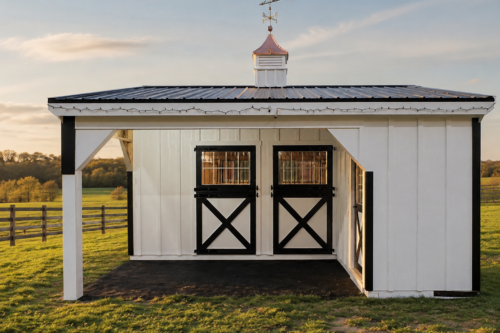 11โ6โ x 19โ Horse Barn with 7โ6โ Overhang - Located in Parkesburg, PA!